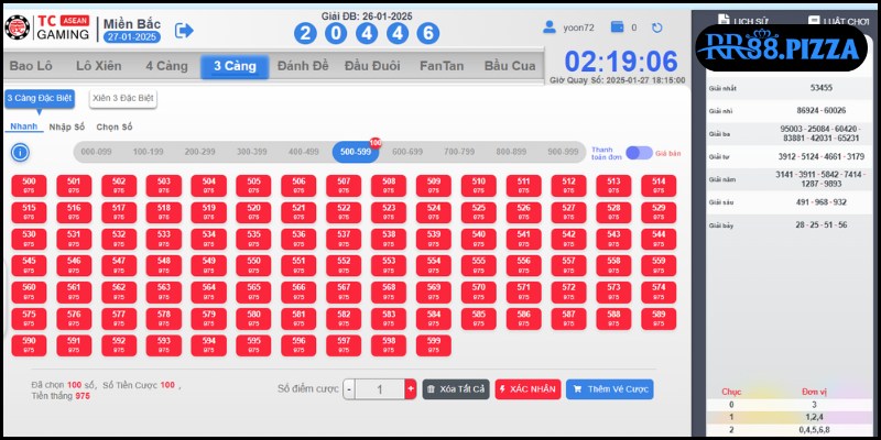 Dự đoán 3 càng được nhiều người thích